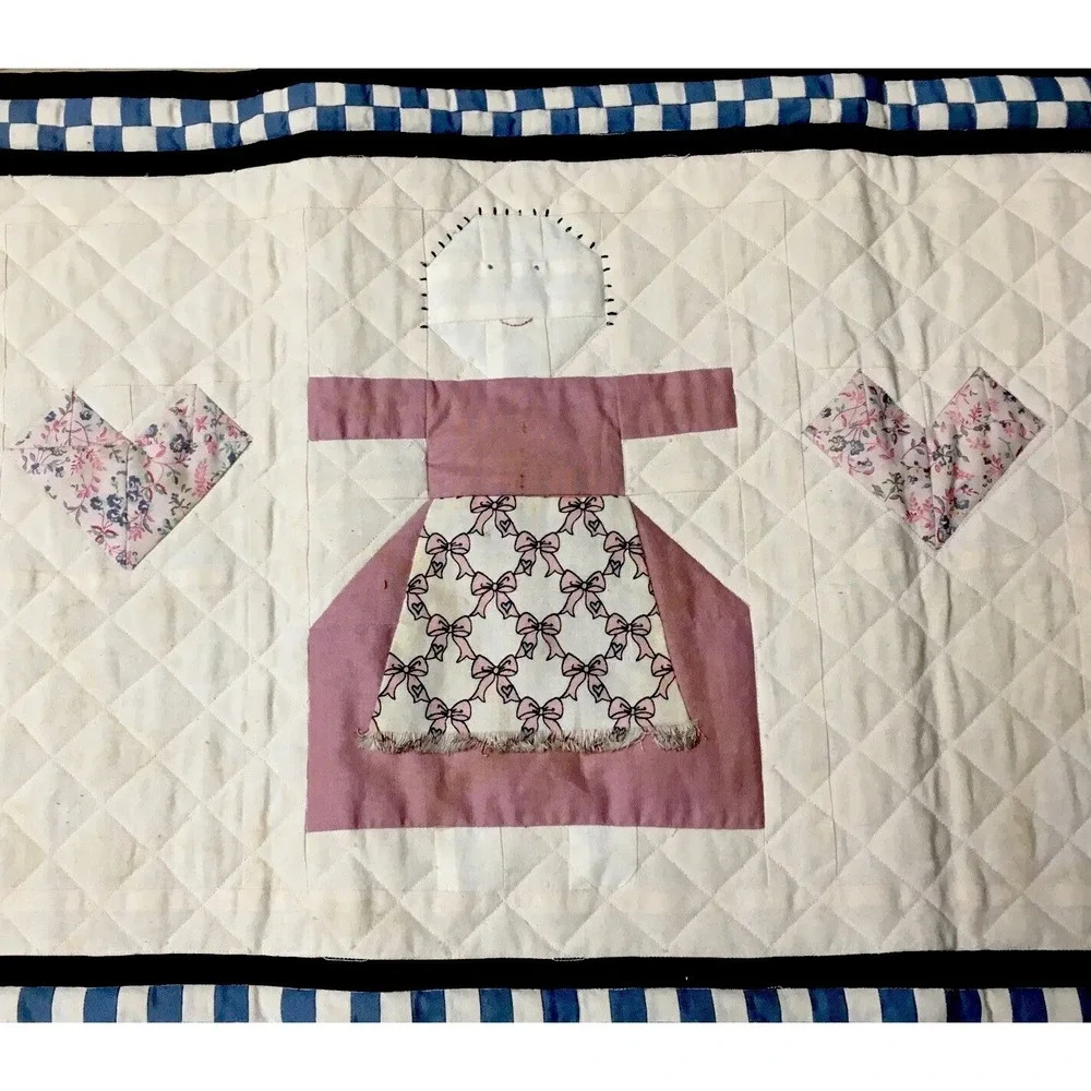 Primitive Folk Art Table runner Handmade 34